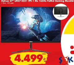 DAHUA 27 İNÇ LM27-E231 FULL HD GAMİNG MONİTOR / OYUNCU MONİTÖRÜ DAHUA 27 İNÇ LM27-E231 FULL HD GAMİNG MONİTOR / OYUNCU MONİTÖRÜ